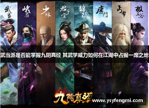 武当派是否能掌握九阴真经 其武学威力如何在江湖中占据一席之地